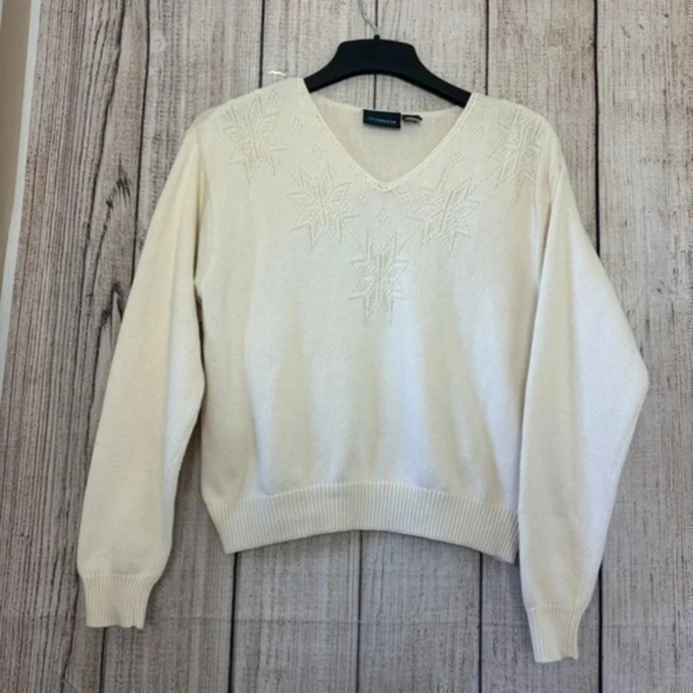 vintage Liz Claiborne Womens knitted Sweater size Medium